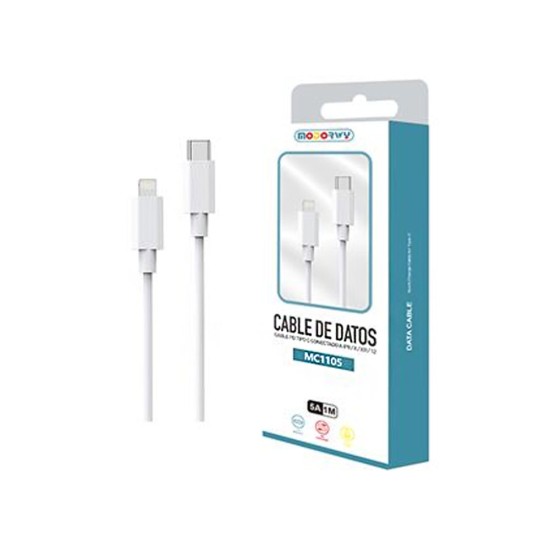 Modorwy Cable MC1105 Type C to Lightning 1m White